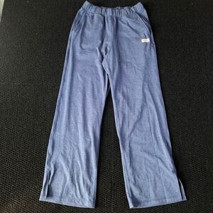 PELOTON Dreamblend Blue Wide Leg Side Slit Athleisure Pants Womans Size Small